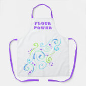 Mehl Power Hübsche Wirbel Schürze (Vorderseite)