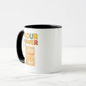 Mehl Power Kaffeemaschine Tasse (Vorderseite Links)
