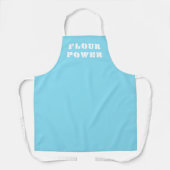 Mehl Power Light Blue Schürze (Vorderseite)