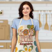 "Mehl Power" Retro 60er Funny Cooking Backen Schür Schürze