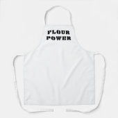 Mehl Power Weiße Schürze (Vorderseite)