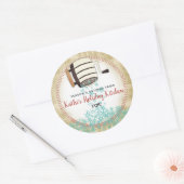 Mehl Schneeflockenbacken personalisiert Runder Aufkleber (Umschlag)