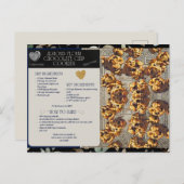 Mehl Schokolade Chips Rezept Postkarte (Vorne/Hinten)