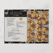 Mehl Schokolade Chips Rezept Postkarte (Vorderseite)
