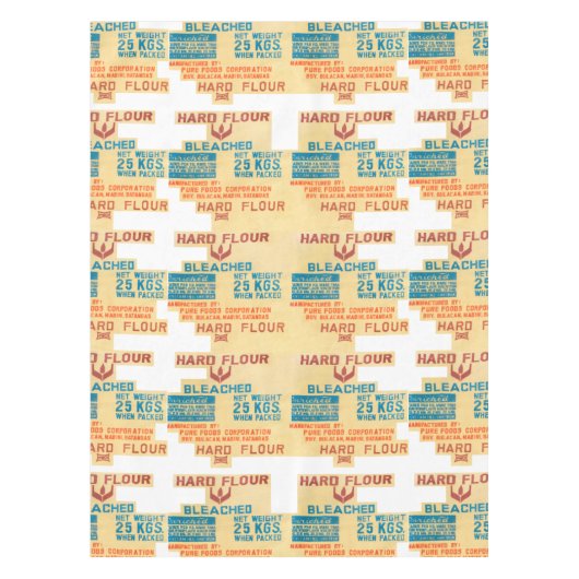 Mehl-Taschen Tischdecke (Vorderseite)