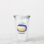 Mehl-Tortillas Acryltrinkbecher (Rückseite)