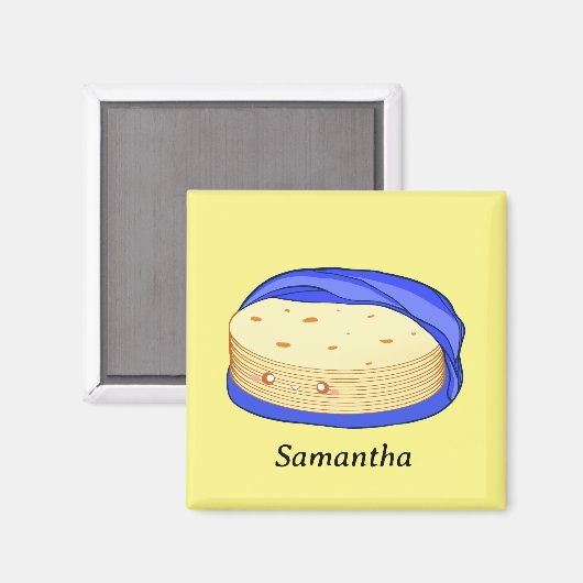 Mehl-Tortillas Magnet (Vorderseite/Rückseite)