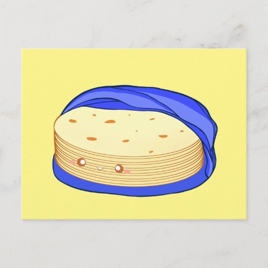 Mehl-Tortillas Postkarte (Vorderseite)