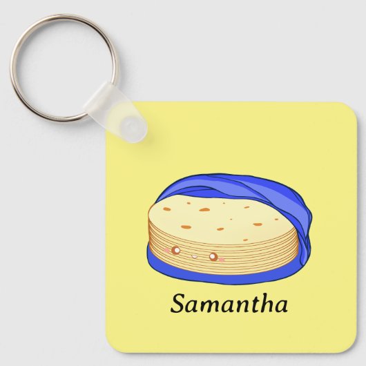 Mehl-Tortillas Schlüsselanhänger (Vorderseite)