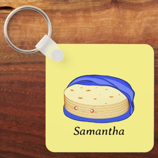 Mehl-Tortillas Schlüsselanhänger (Vorderseite)
