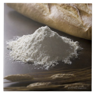 Mehl, Weizen und Brot Fliese
