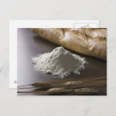 Mehl, Weizen und Brot Postkarte (Vorne/Hinten)
