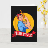 Mehl Wer - Lustiger Back- & Konditorbäcker - Baki Karte (Gelbe Blume)