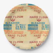 Mehlsäcke Pappteller (Vorderseite)