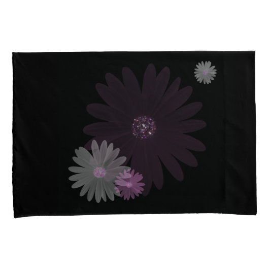 Mehltau, Rosa und Weiß mit Glitzer Kissenbezug (Vorderseite-Rechts)