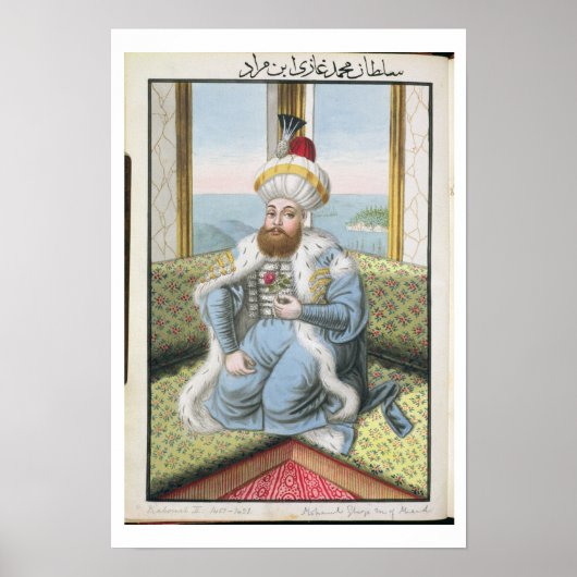 Mehmed II (1432-81), Eroberer, Poster (Vorne)