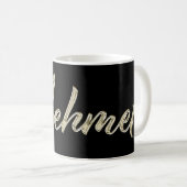 Mehmet Name whitegold Tasse Teetasse Kaffeetasse (VorderseiteRechts)