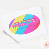Mehmz Striped Tagline Sticker (Umschlag)