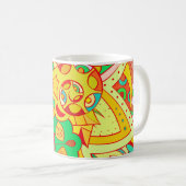 Mehndi Doodle: farbenfrohe ethnische Textur. Kaffeetasse (VorderseiteRechts)