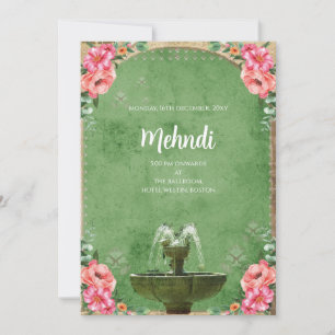 Mehndi-Einladung Digitale indische Hochzeitseinlad Einladung