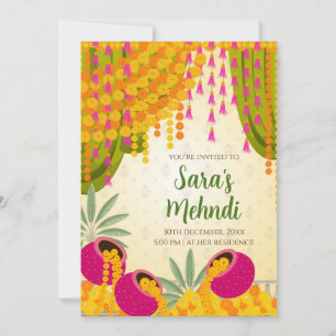 Mehndi-Einladungen & Digitale Mehndi-Einladung Einladung