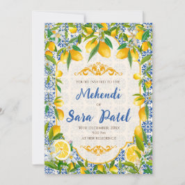 Mehndi Einladungen & italienisches Dekor