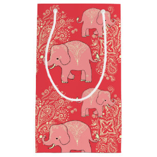 mehndi Elefant-Geschenktasche Kleine Geschenktüte