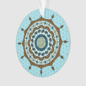 Mehndi Fantasy Copper Akryllische Ornamente (Vorderseite)