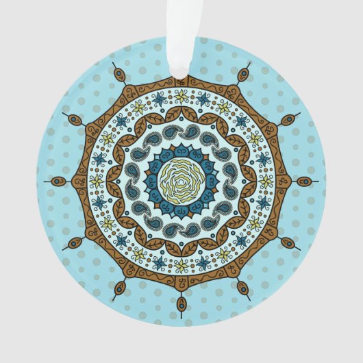Mehndi Fantasy Copper Akryllische Ornamente (Vorderseite)