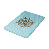Mehndi Fantasy Copper Bath Mat Badematte (Schrägansicht)