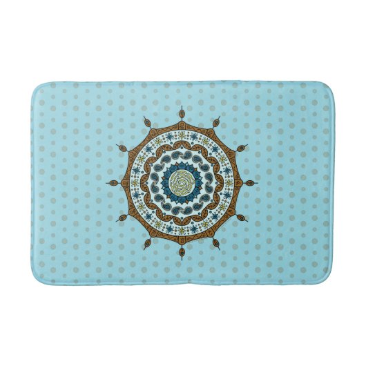 Mehndi Fantasy Copper Bath Mat Badematte (Vorderseite)