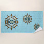 Mehndi Fantasy Copper Beach Handtuch (Vorderseite)
