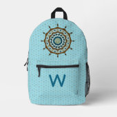 Mehndi Fantasy Copper Bedruckter Rucksack (Vorderseite)