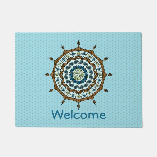 Mehndi Fantasy Copper Doormat Fußmatte (Vorderseite)