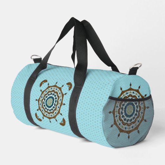 Mehndi Fantasy Copper Duffle Bag (Rechte Ecke)