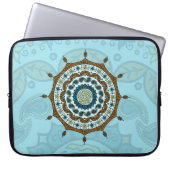 Mehndi Fantasy Copper Laptop-Sieb Laptopschutzhülle (Vorderseite)