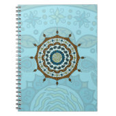 Mehndi Fantasy Copper Notebook Notizblock (Vorderseite)