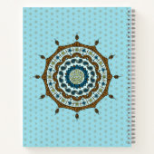 Mehndi Fantasy Copper Spiral Notebook Notizbuch (Rückseite)