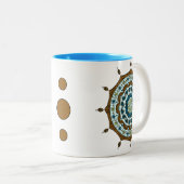 Mehndi Fantasy Copper Tasse (VorderseiteRechts)
