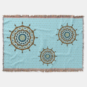 Mehndi Fantasy Copper Throw Blanket Decke