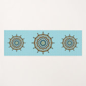 Mehndi Fantasy Copper Yoga Mat Yogamatte (Vorderseite (Horizontal))