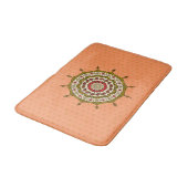 Mehndi Fantasy Gold Bath Mat Badematte (Schrägansicht)
