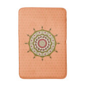 Mehndi Fantasy Gold Bath Mat Badematte (Vorderseite Vertikal)