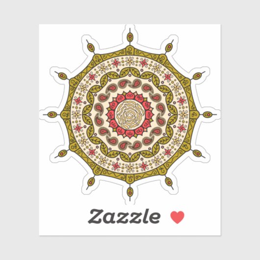 Mehndi Fantasy Gold Contour Sticker (Blatt)