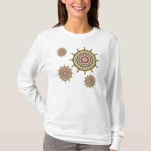 Mehndi Fantasy Gold Damen Leichtes Shirt
