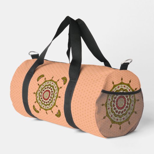 Mehndi Fantasy Gold Duffle Bag (Rechte Ecke)