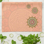 Mehndi Fantasy Gold Handtuch (Gefaltet)