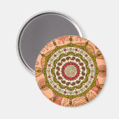 Mehndi Fantasy Gold Magnet (Vorderseite/Rückseite)