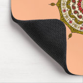 Mehndi Fantasy Gold Mousepad (Ecke)