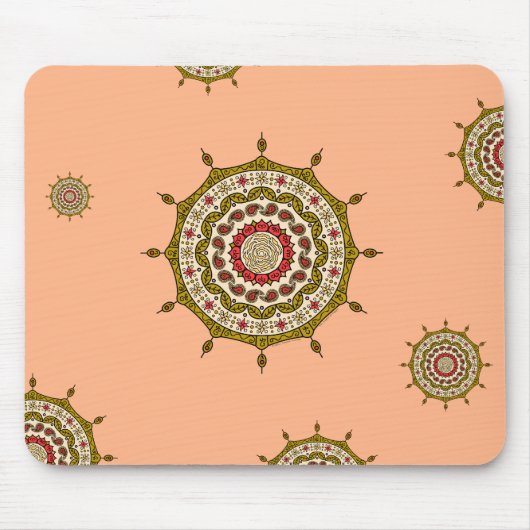 Mehndi Fantasy Gold Mousepad (Vorne)